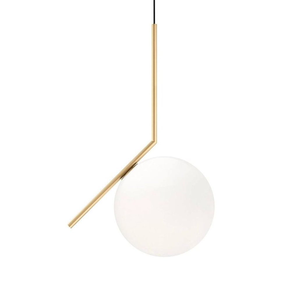 Modern Gold and White Pendant Light